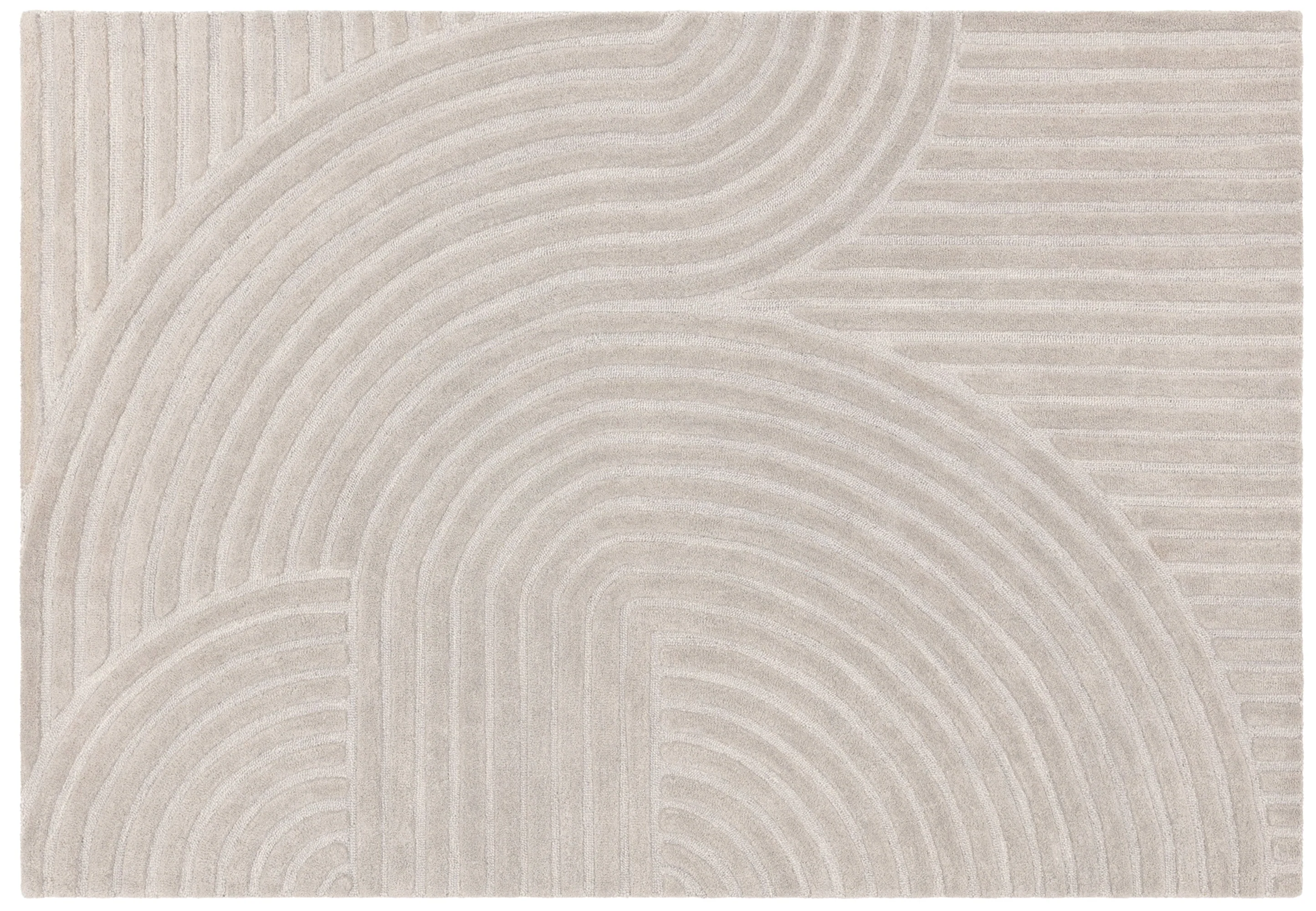 Hague Curve Silver Rug